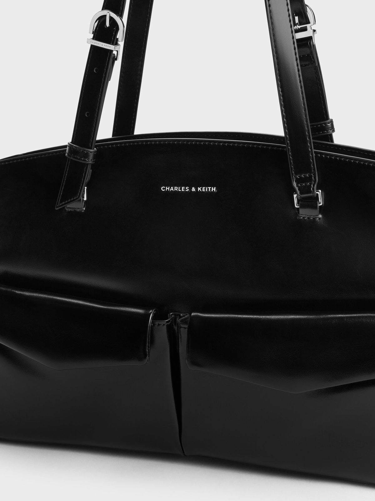 Rachel Multi-Pocket Tote Bag - Noir | CHARLES & KEITH