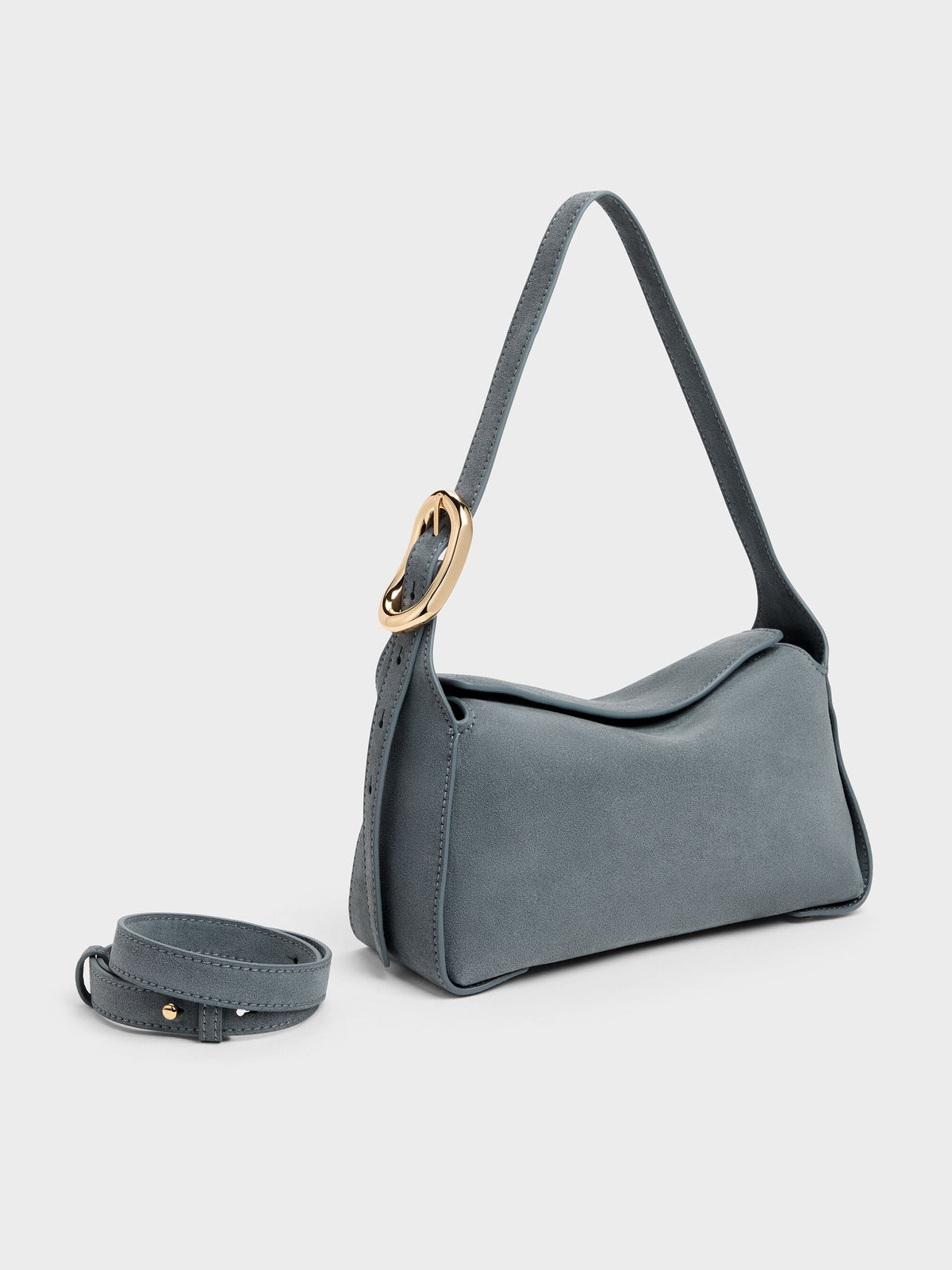 Aislin Shoulder Bag - Smoky Blue | CHARLES & KEITH
