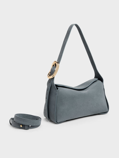 Aislin Shoulder Bag - Smoky Blue | CHARLES & KEITH