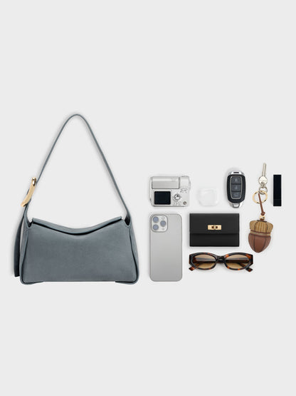 Aislin Shoulder Bag - Smoky Blue | CHARLES & KEITH