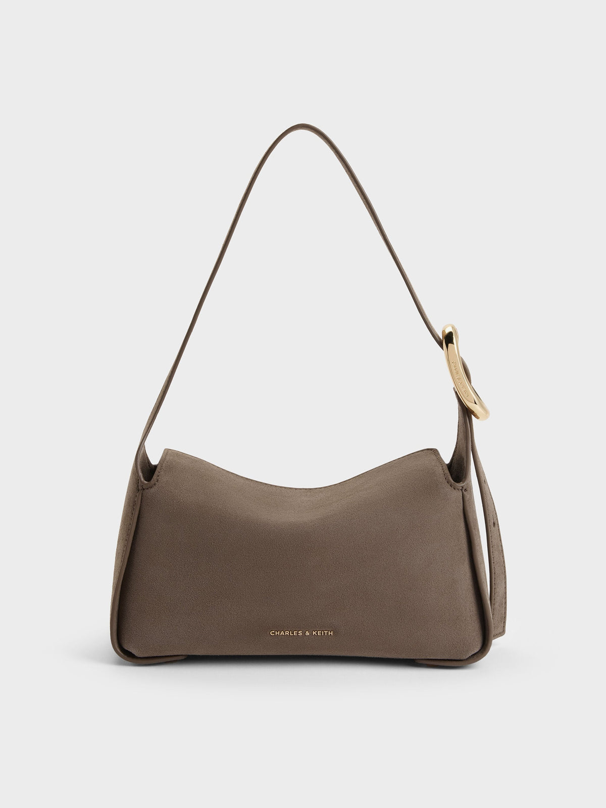 Aislin Shoulder Bag - Stone Grey | CHARLES & KEITH