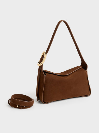 Aislin Shoulder Bag - Pecan Brown | CHARLES & KEITH