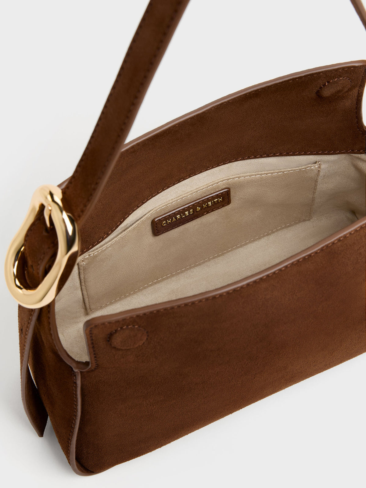 Aislin Shoulder Bag - Pecan Brown | CHARLES & KEITH