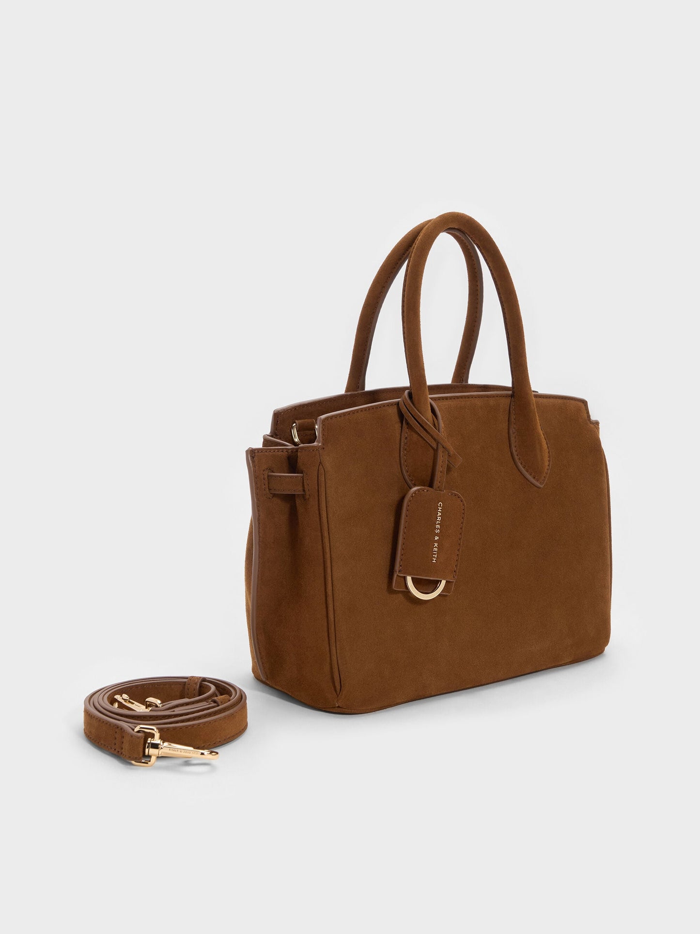 Ginevra Tote Bag - Pecan Brown | CHARLES & KEITH