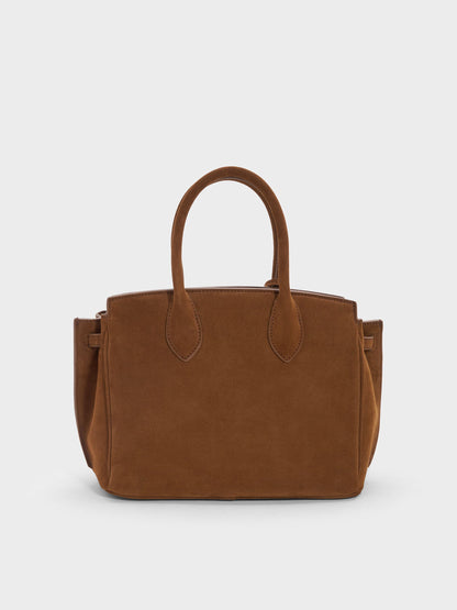 Ginevra Tote Bag - Pecan Brown | CHARLES & KEITH