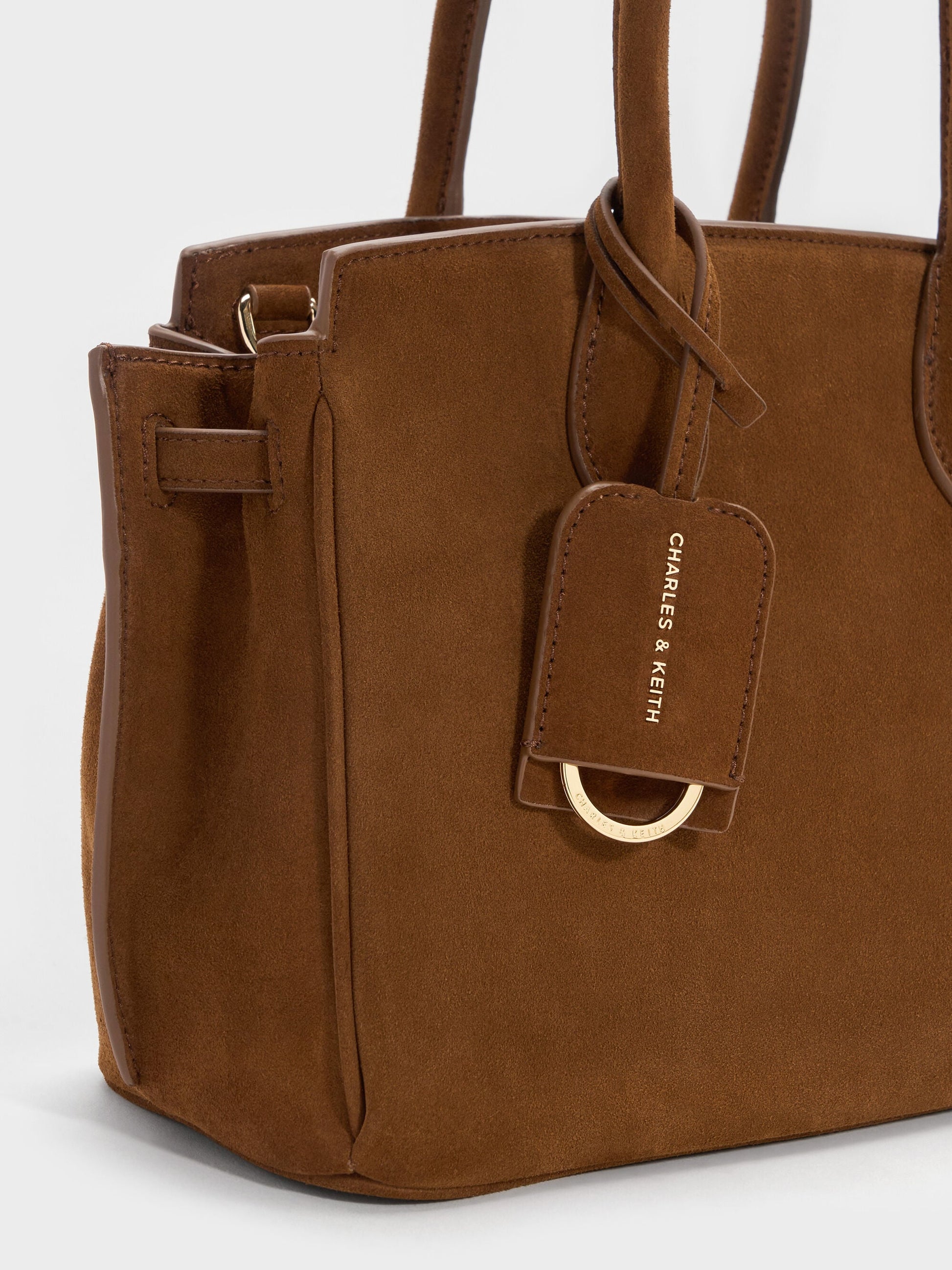 Ginevra Tote Bag - Pecan Brown | CHARLES & KEITH