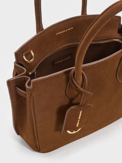 Ginevra Tote Bag - Pecan Brown | CHARLES & KEITH