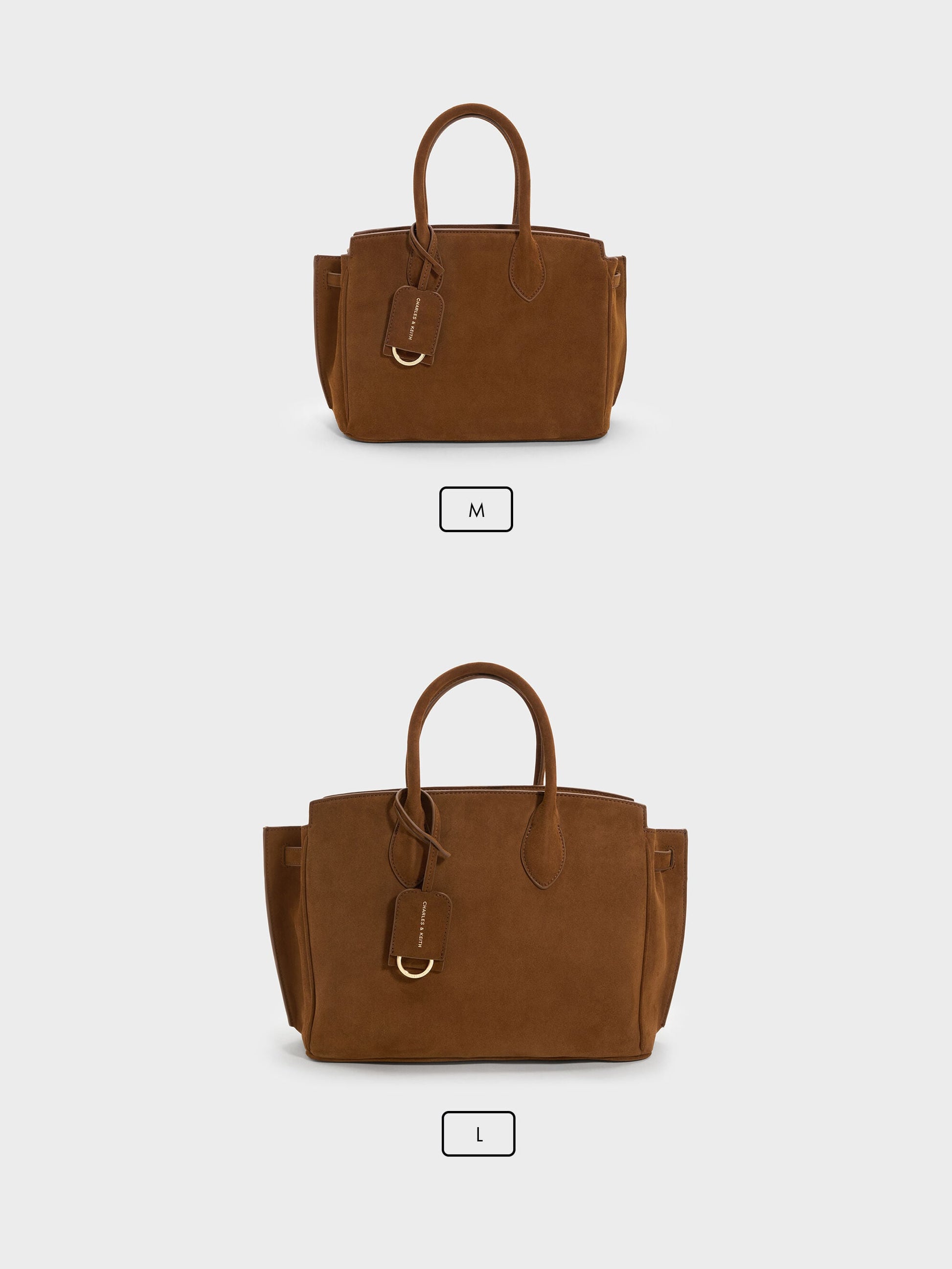 Ginevra Tote Bag - Pecan Brown | CHARLES & KEITH