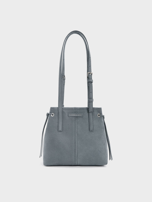 Noane Elongated-Handle Tote Bag - Smoky Blue | CHARLES & KEITH