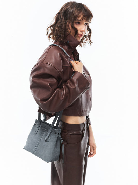 Noane Elongated-Handle Tote Bag - Smoky Blue | CHARLES & KEITH