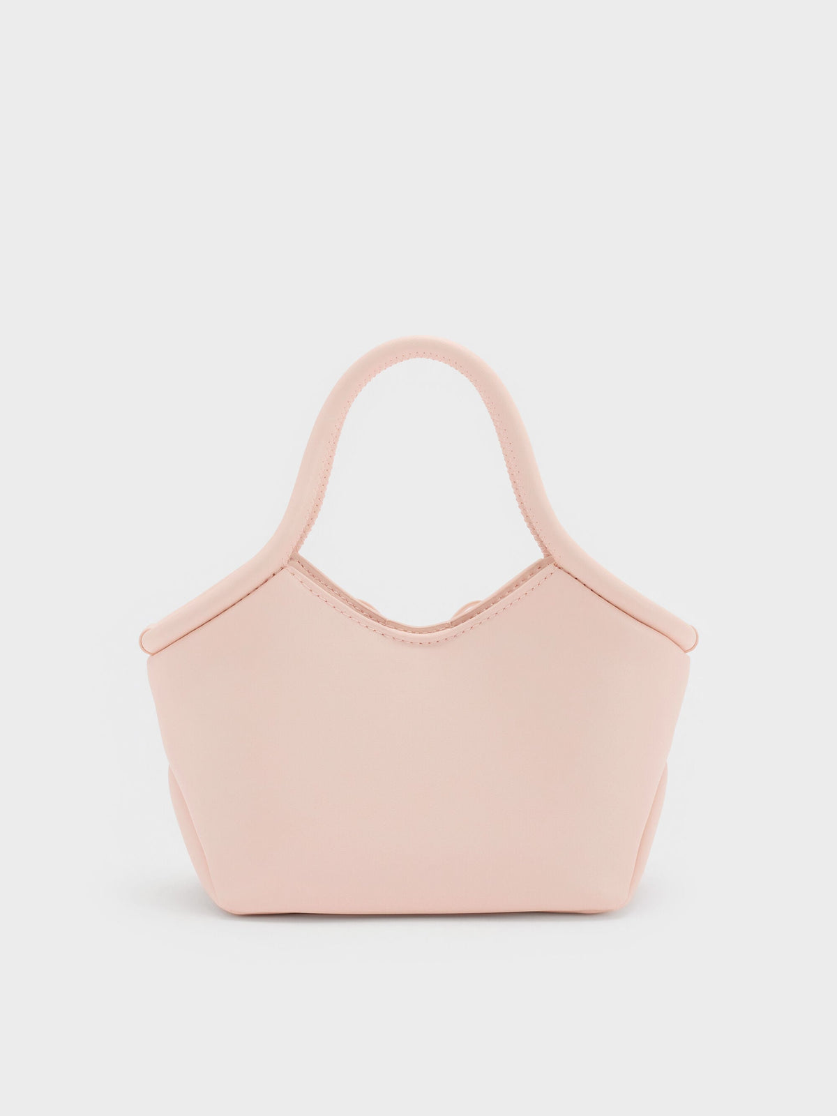 Hazel Bow Tubular Top Handle Bag - Soft Pink | CHARLES & KEITH