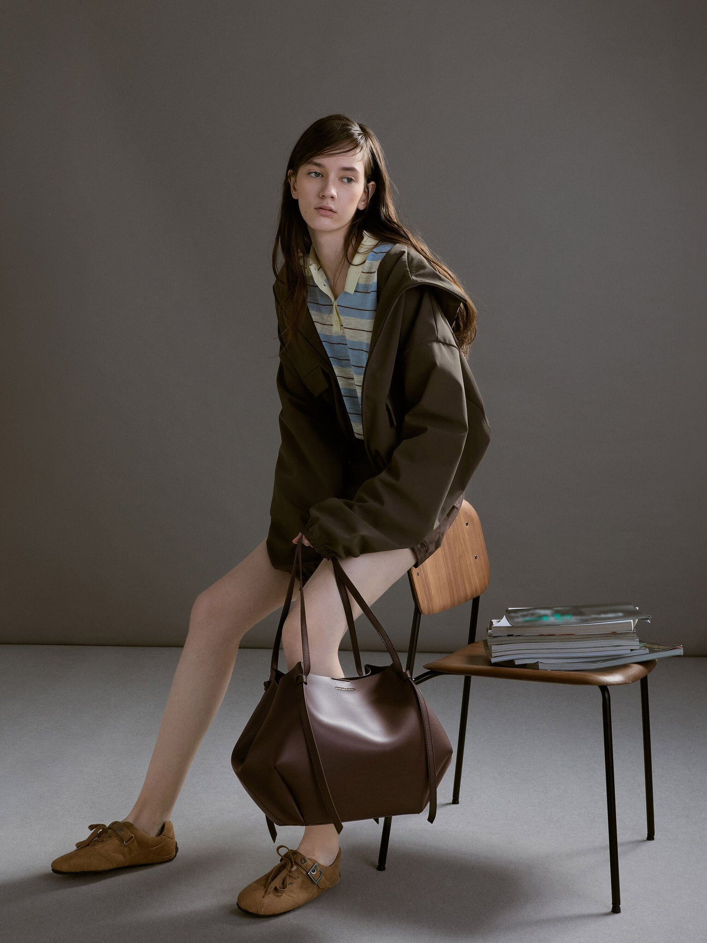 XL Calla Tote Bag - Espresso Brown | CHARLES & KEITH