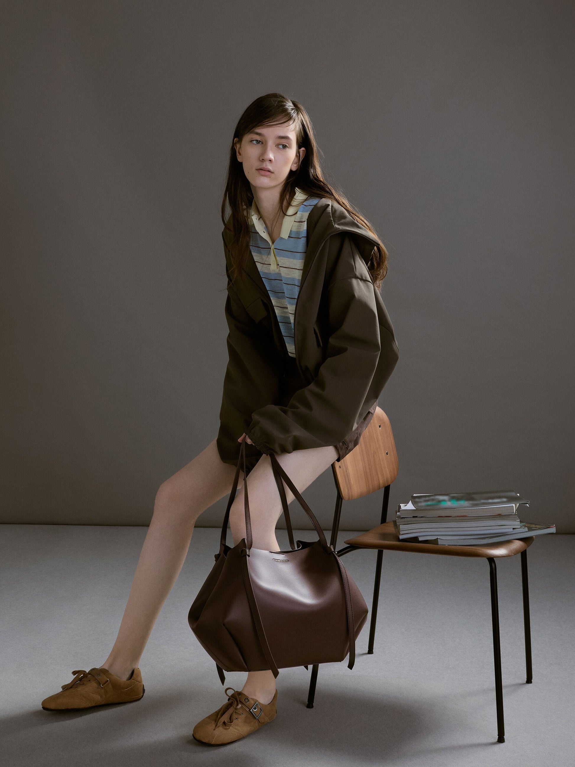 XL Calla Tote Bag - Espresso Brown | CHARLES & KEITH