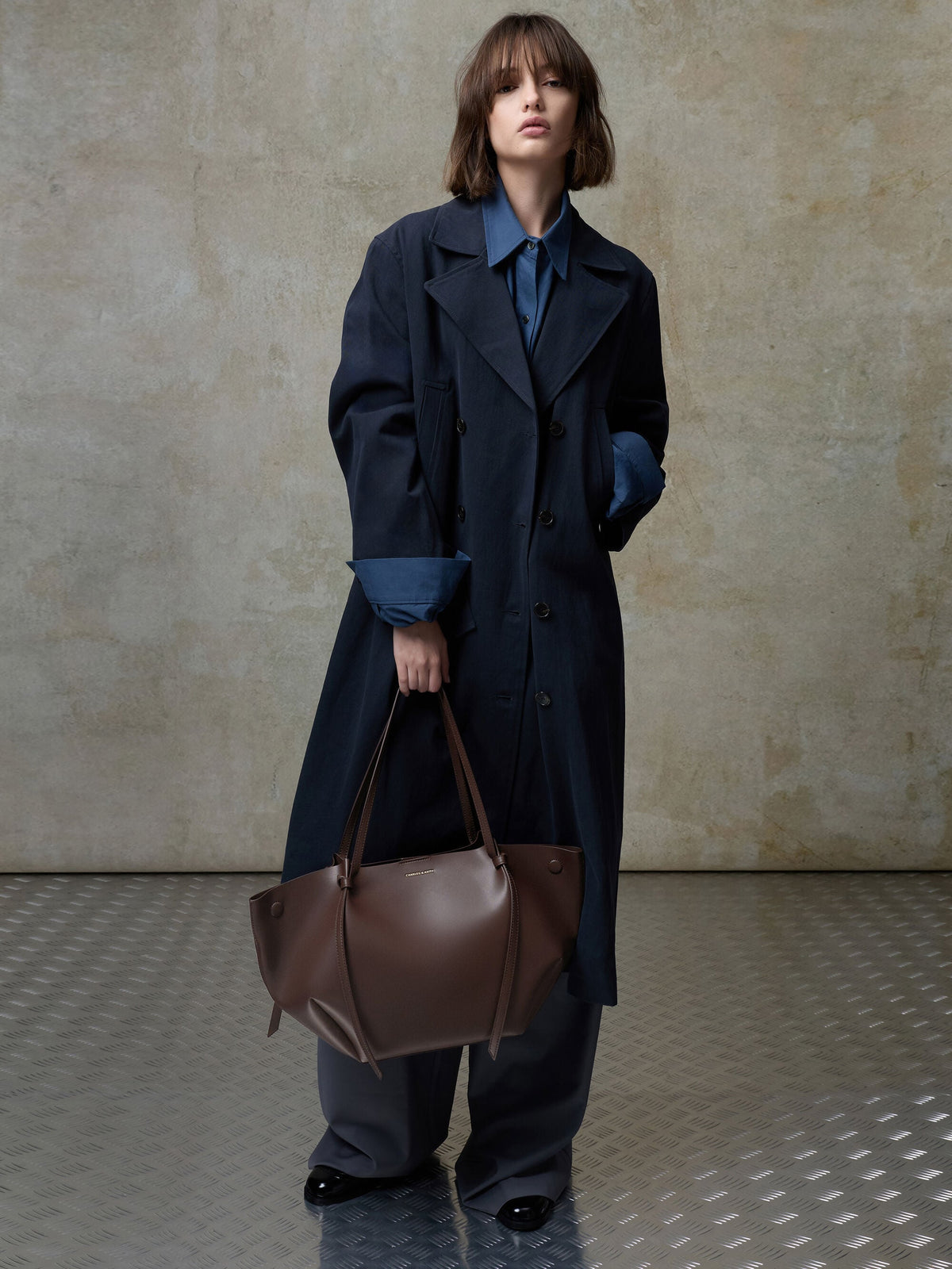 XL Calla Tote Bag - Espresso Brown | CHARLES & KEITH