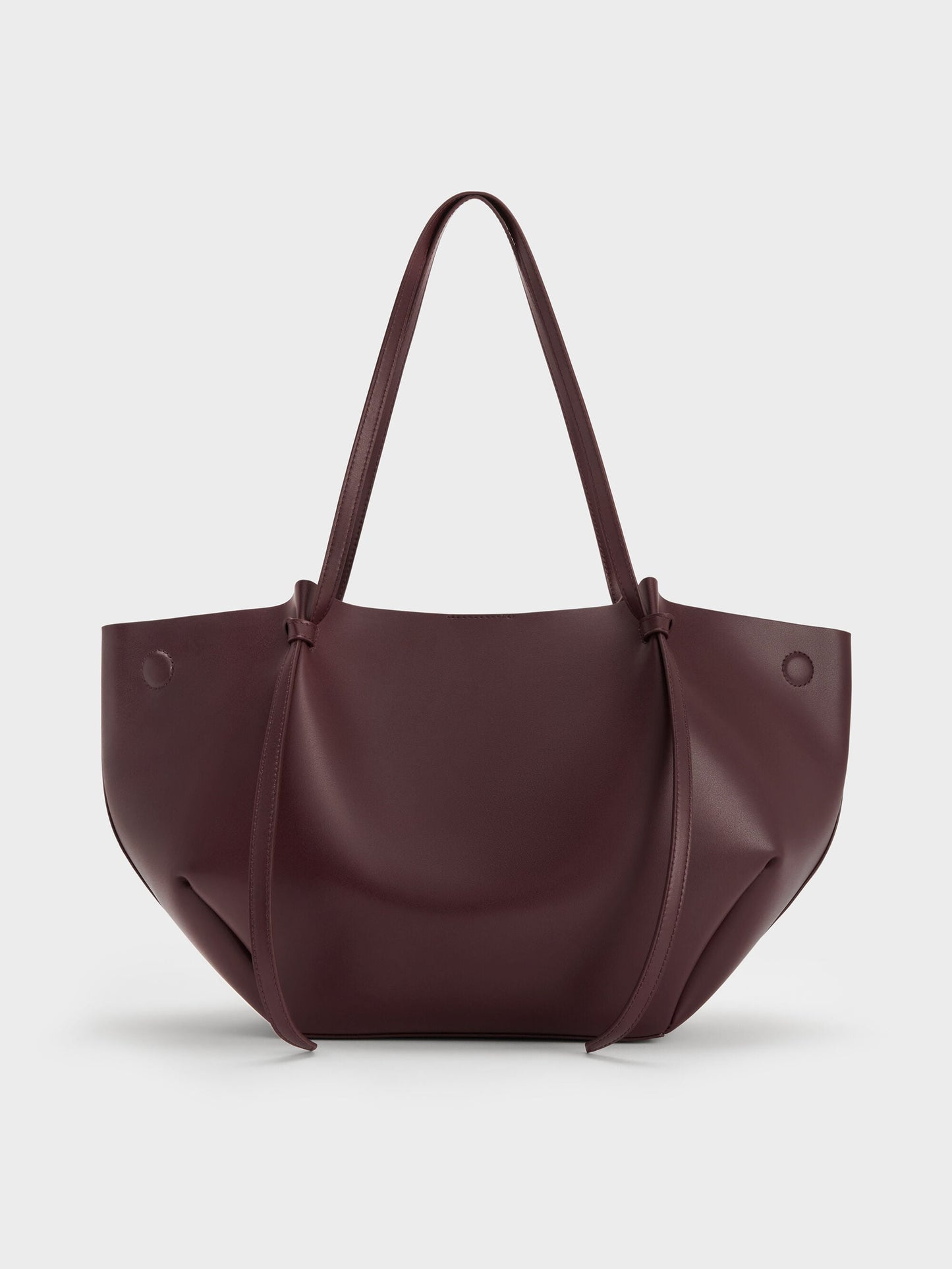 XL Calla Tote Bag - Wineberry Red | CHARLES & KEITH