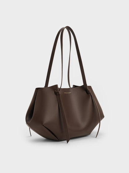 Calla Tote Bag - Espresso Brown | CHARLES & KEITH