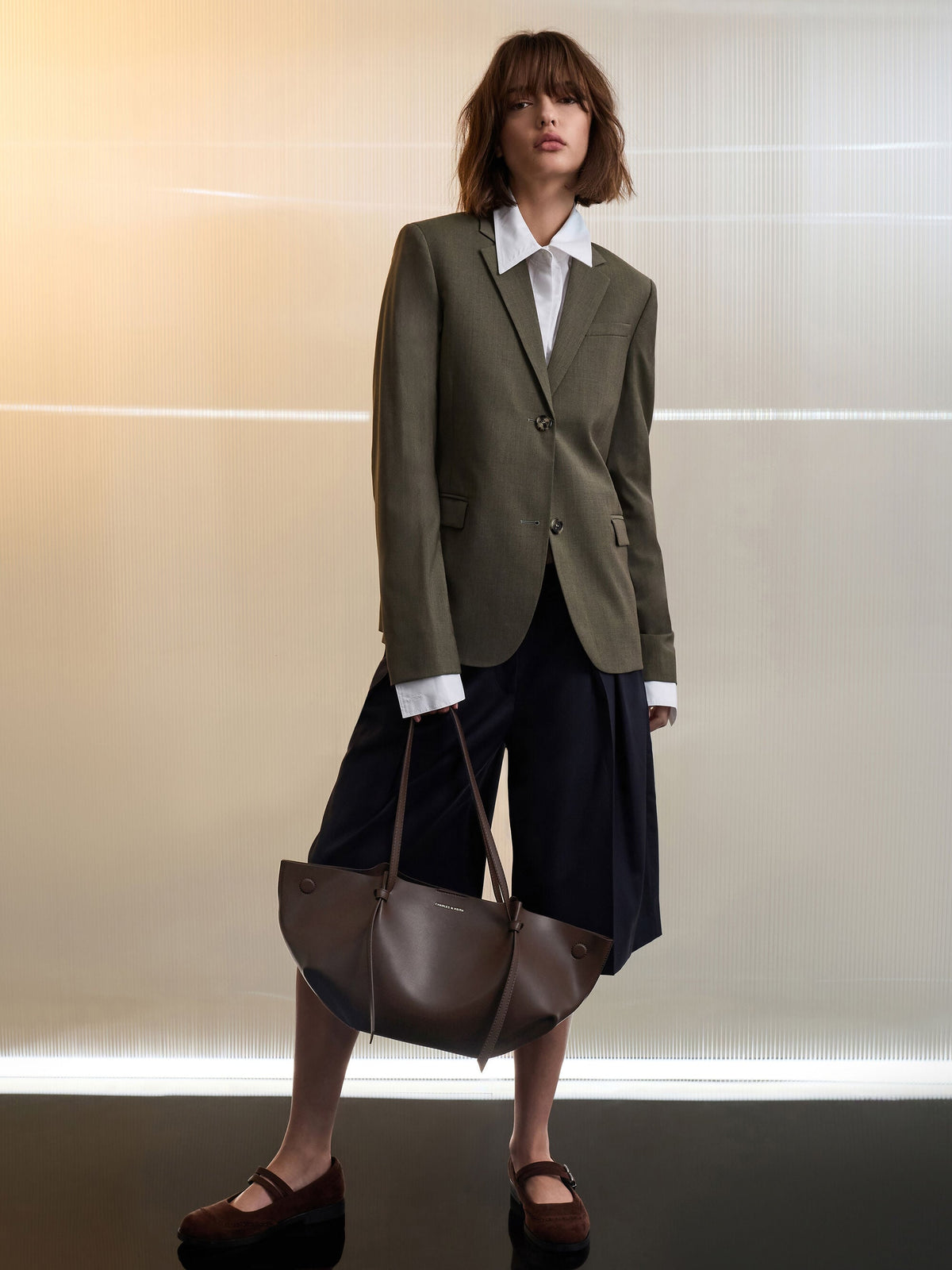 Calla Tote Bag - Espresso Brown | CHARLES & KEITH