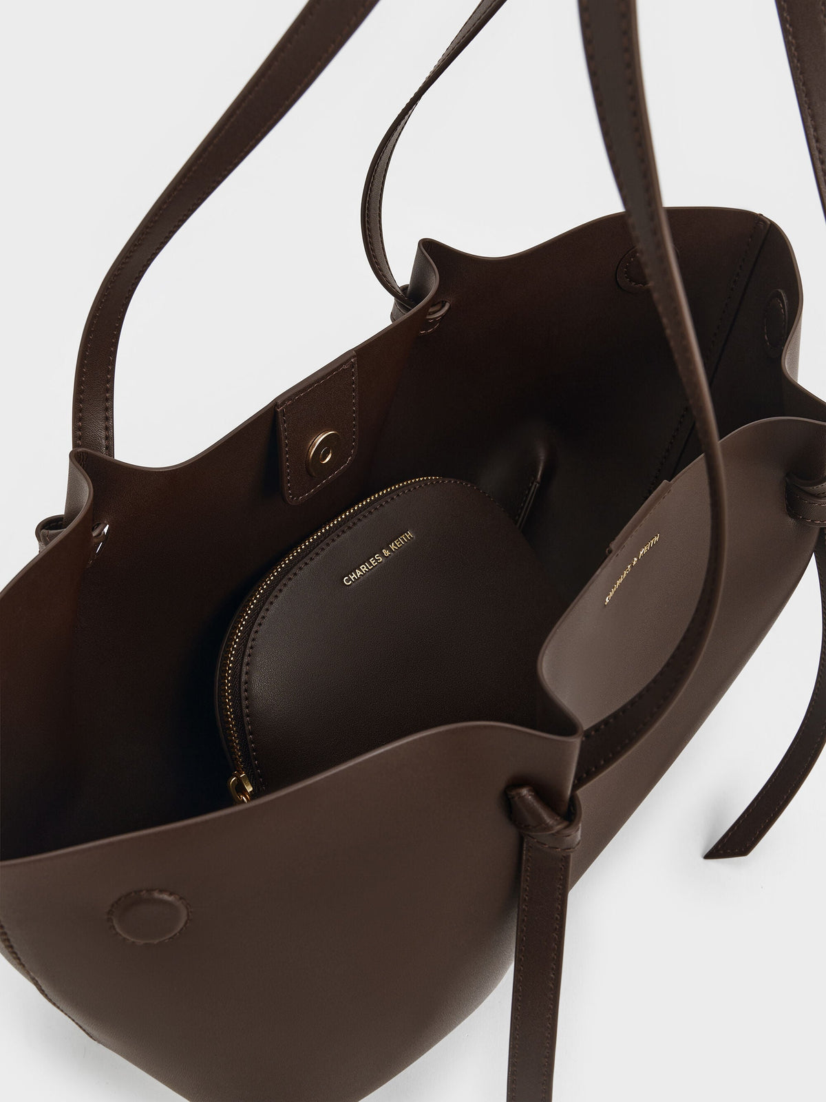 Calla Tote Bag - Espresso Brown | CHARLES & KEITH