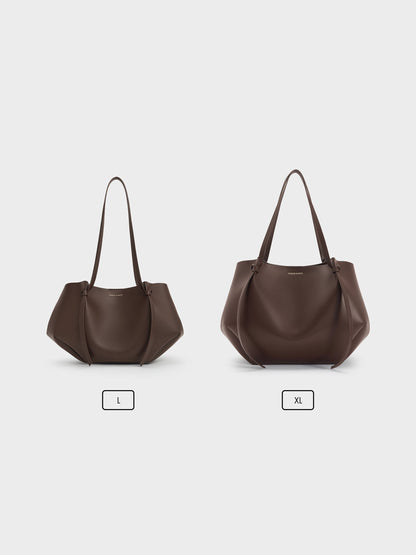 Calla Tote Bag - Espresso Brown | CHARLES & KEITH