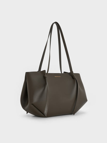 Calla Tote Bag - Dark Moss | CHARLES & KEITH