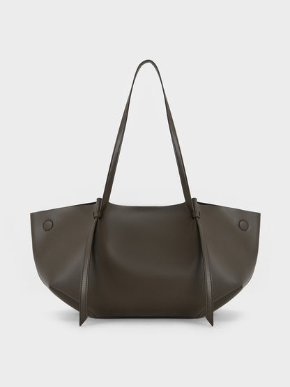 Calla Tote Bag - Dark Moss | CHARLES & KEITH