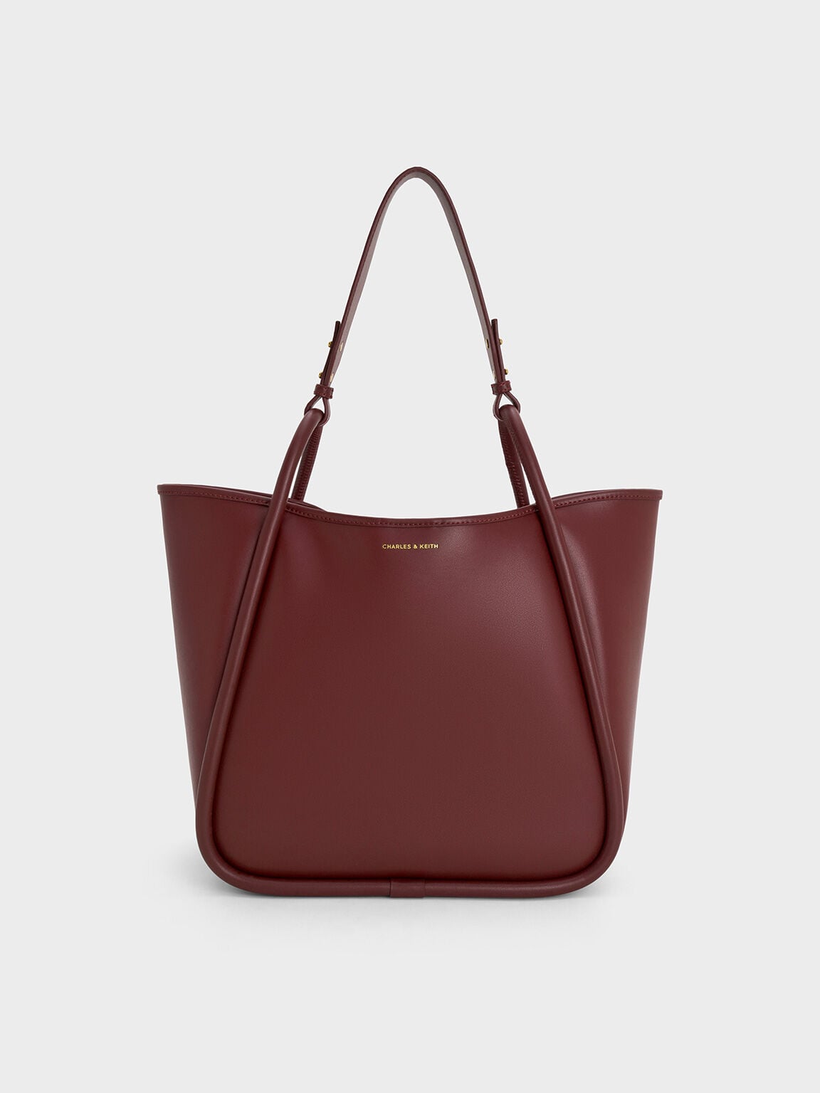 Lyla Tubular Slouchy Tote Bag - Mulberry Plum | CHARLES & KEITH