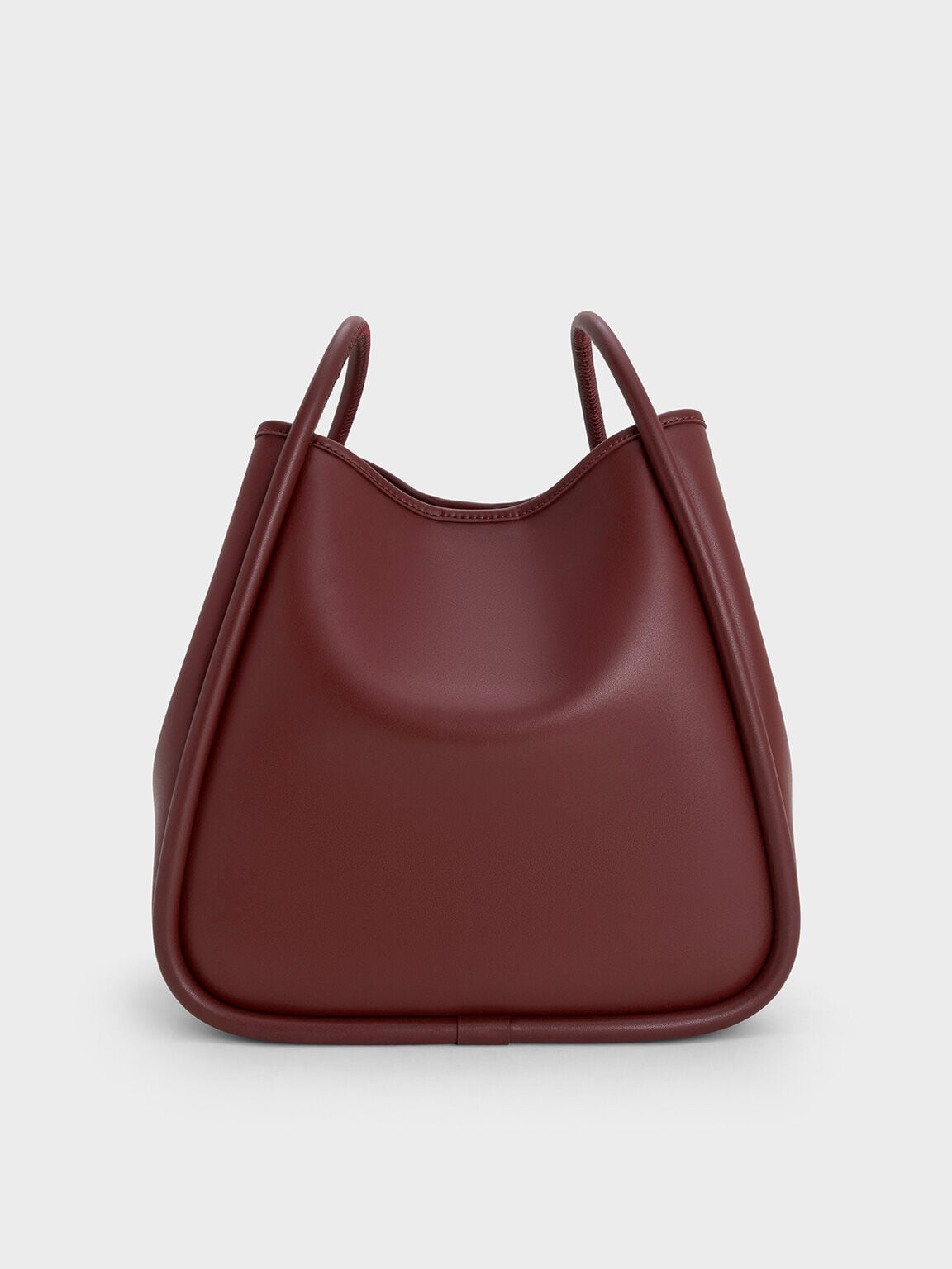 Lyla Tubular Slouchy Tote Bag - Mulberry Plum | CHARLES & KEITH