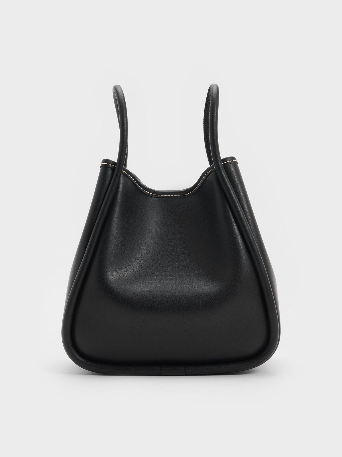 Mini Lyla Tubular Tote Bag - Black | CHARLES & KEITH