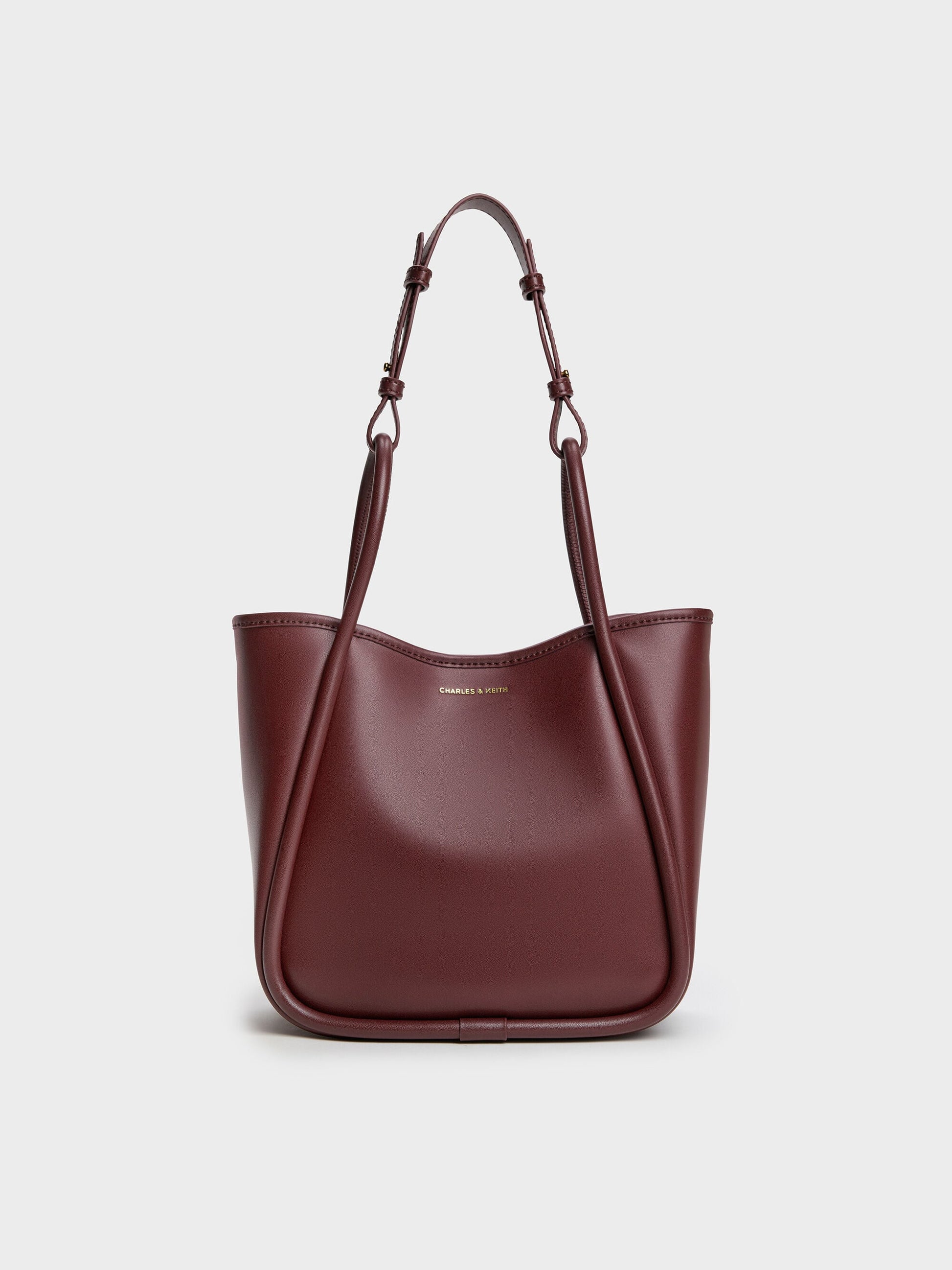 Mini Lyla Tubular Tote Bag - Mulberry Plum | CHARLES & KEITH