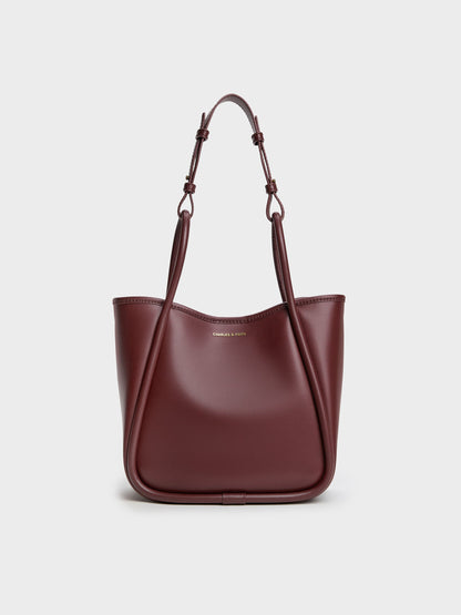 Mini Lyla Tubular Tote Bag - Mulberry Plum | CHARLES & KEITH