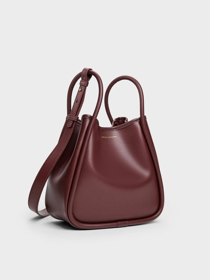 Mini Lyla Tubular Tote Bag - Mulberry Plum | CHARLES & KEITH