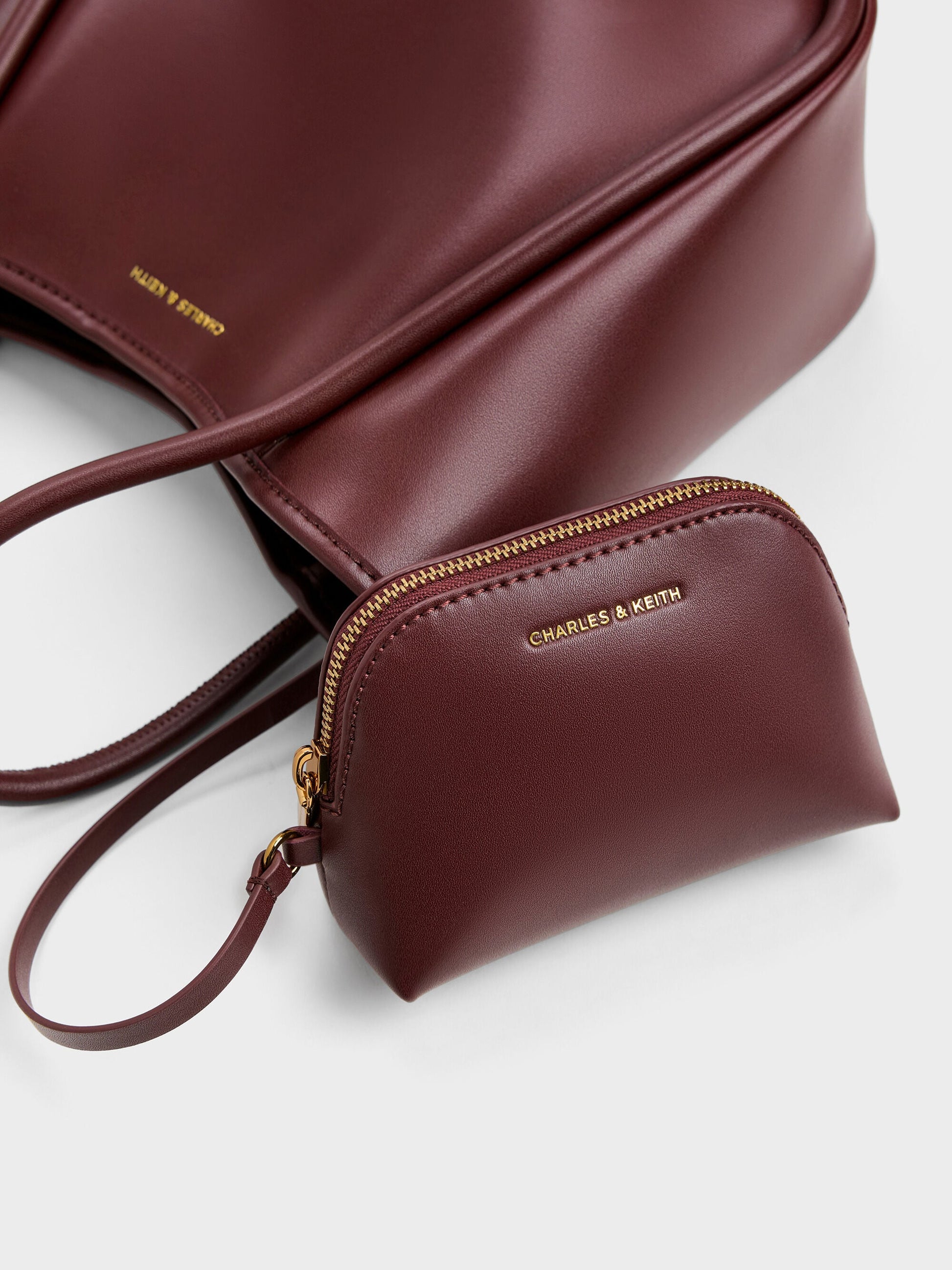 Mini Lyla Tubular Tote Bag - Mulberry Plum | CHARLES & KEITH