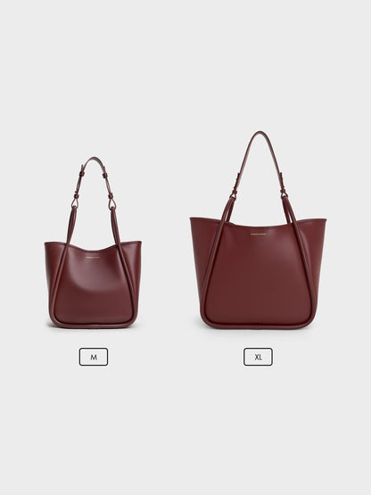 Mini Lyla Tubular Tote Bag - Mulberry Plum | CHARLES & KEITH