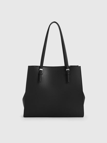 Sansa Tote Bag - Noir | CHARLES & KEITH