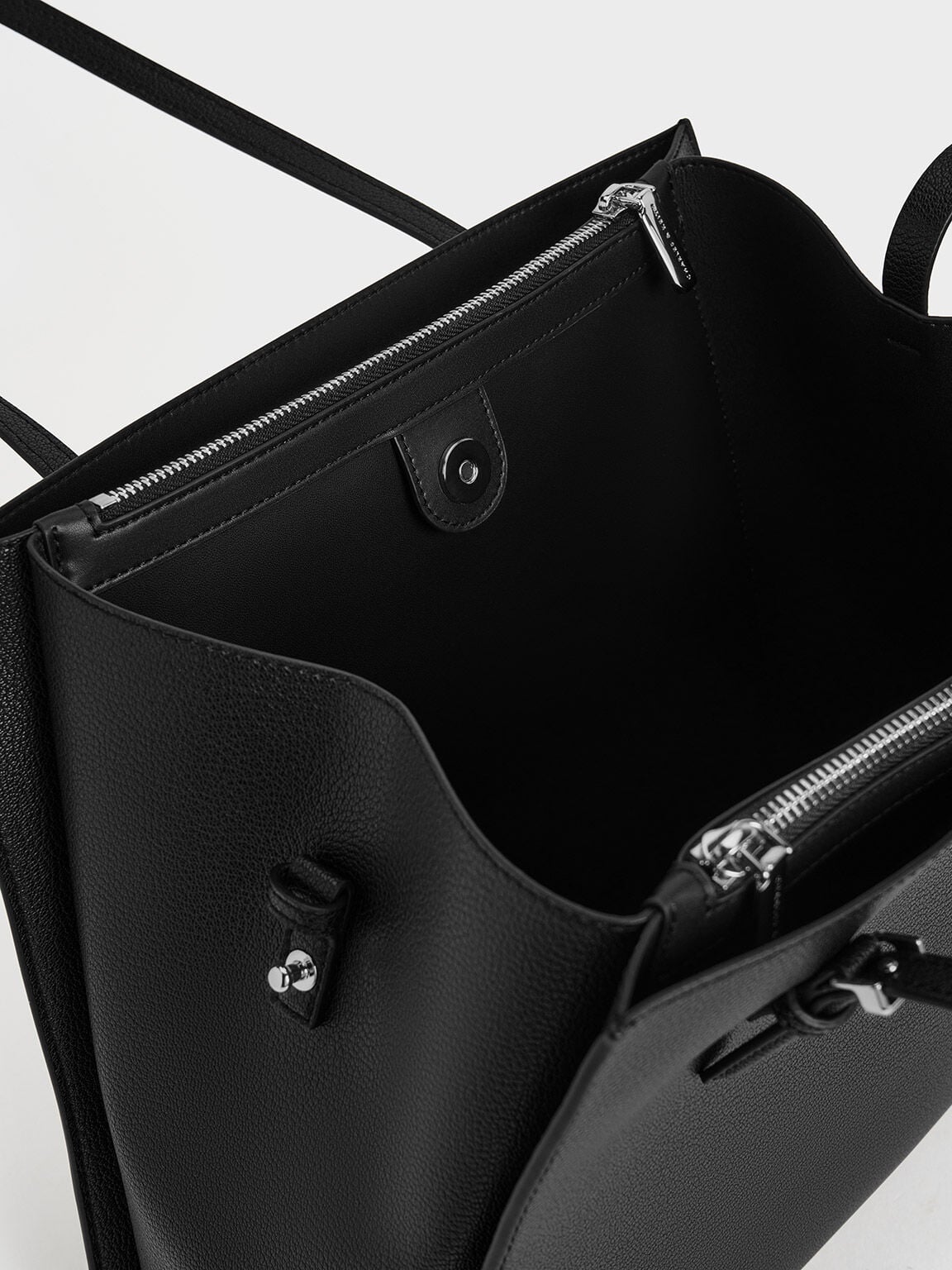 Sansa Tote Bag - Noir | CHARLES & KEITH