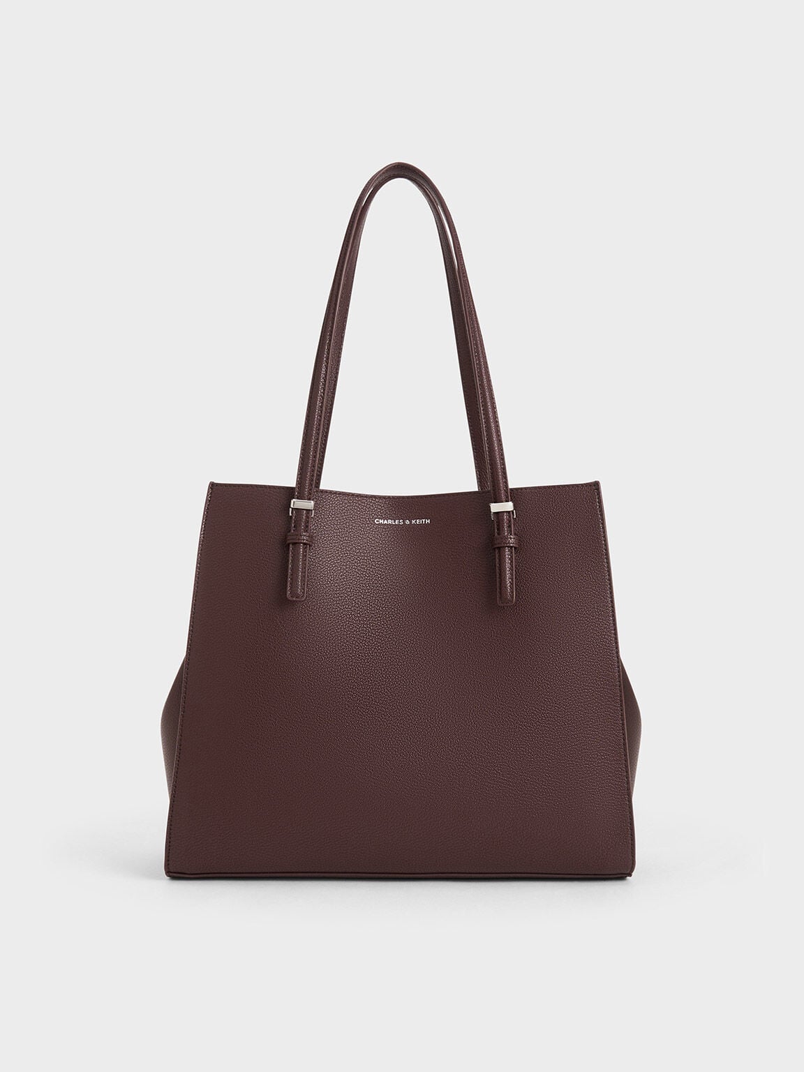 Sansa Tote Bag - Plum | CHARLES & KEITH