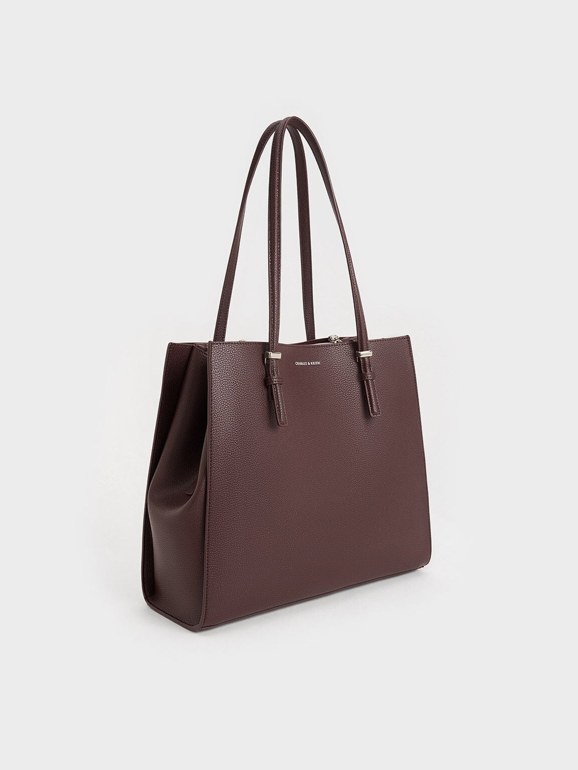Sansa Tote Bag - Plum | CHARLES & KEITH