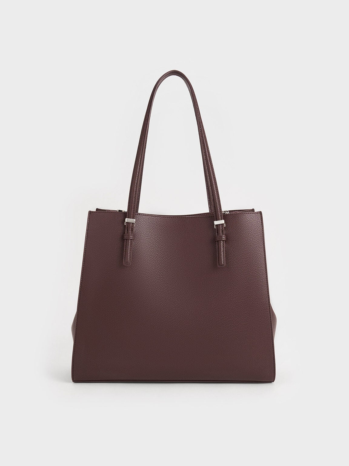 Sansa Tote Bag - Plum | CHARLES & KEITH