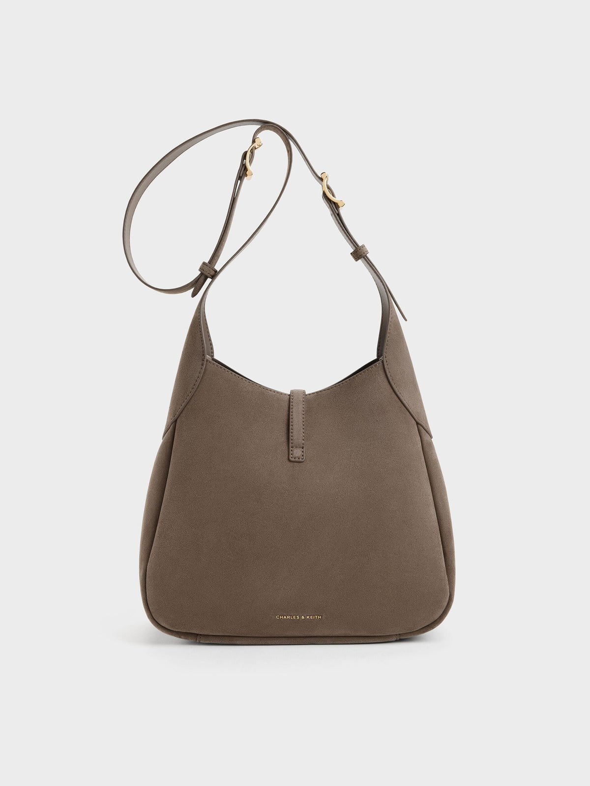 Adalyn Hobo Bag - Stone Grey | CHARLES & KEITH