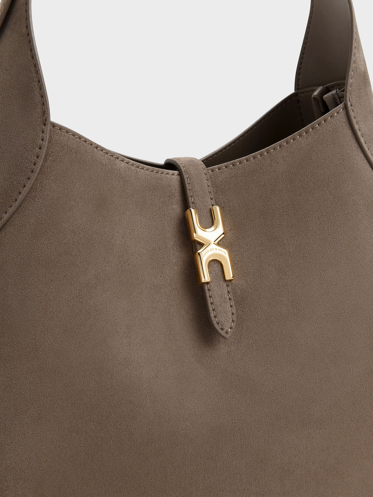 Adalyn Hobo Bag - Stone Grey | CHARLES & KEITH