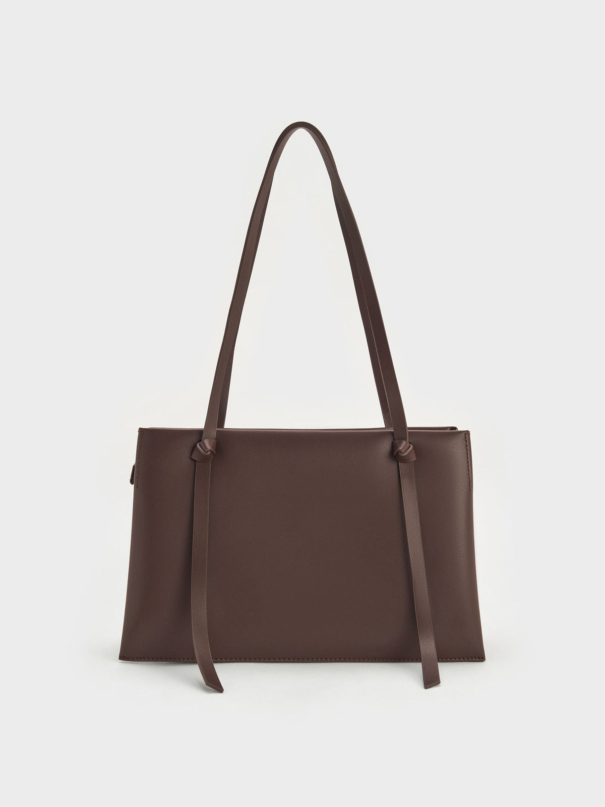 Midori Geometric Tote Bag - Espresso Brown | CHARLES & KEITH