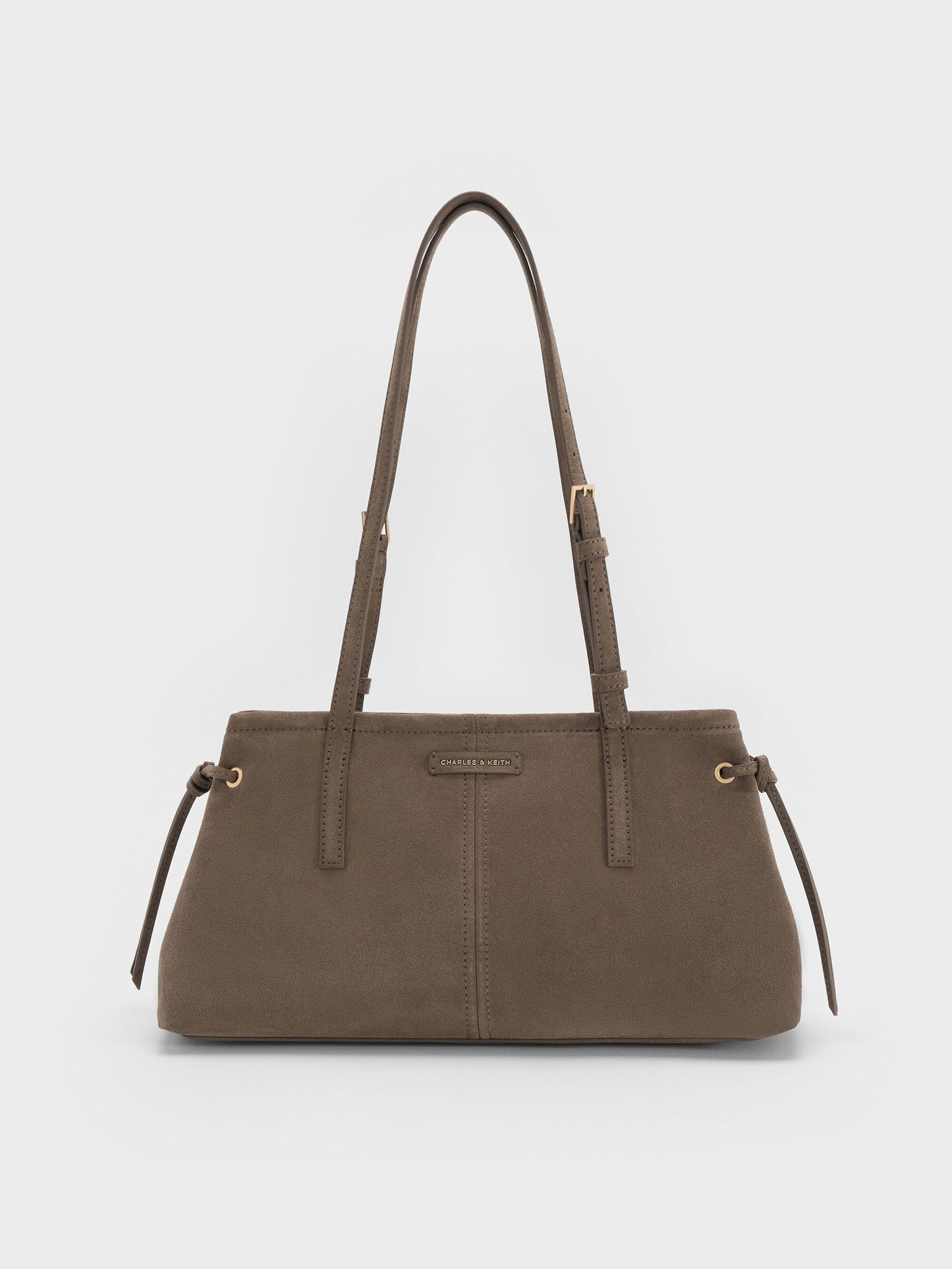 Noane Elongated-Handle Shoulder Bag - Stone Grey | CHARLES & KEITH