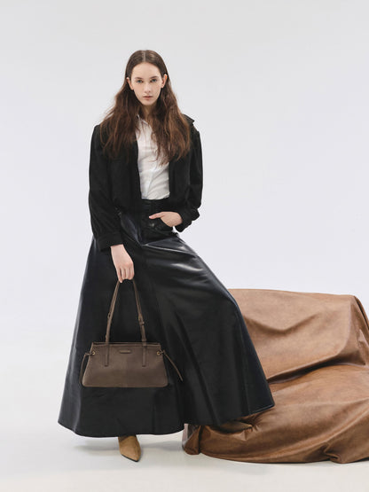 Noane Elongated-Handle Shoulder Bag - Stone Grey | CHARLES & KEITH