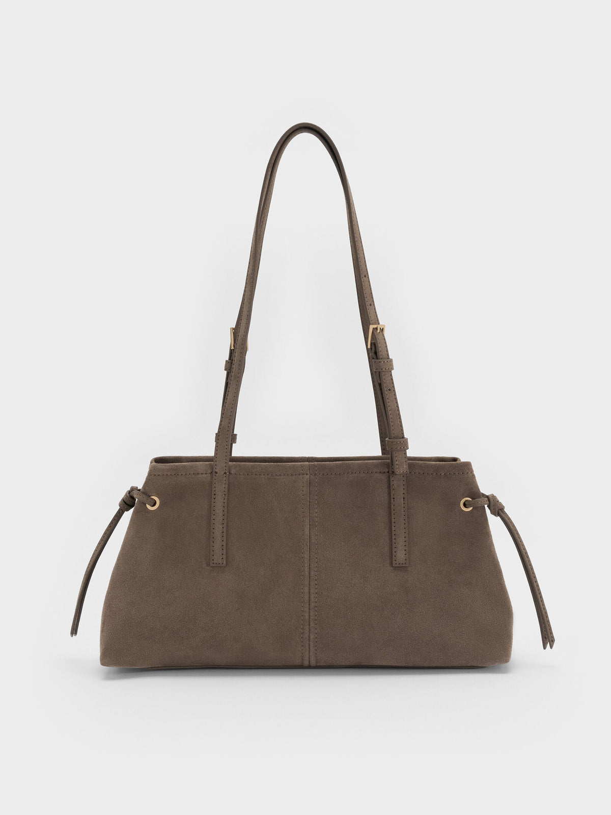Noane Elongated-Handle Shoulder Bag - Stone Grey | CHARLES & KEITH