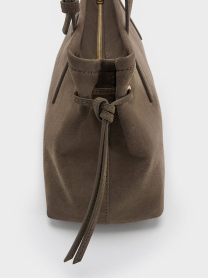 Noane Elongated-Handle Shoulder Bag - Stone Grey | CHARLES & KEITH