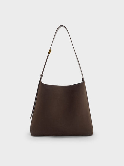 Edna Tote Bag - Espresso Brown | CHARLES & KEITH