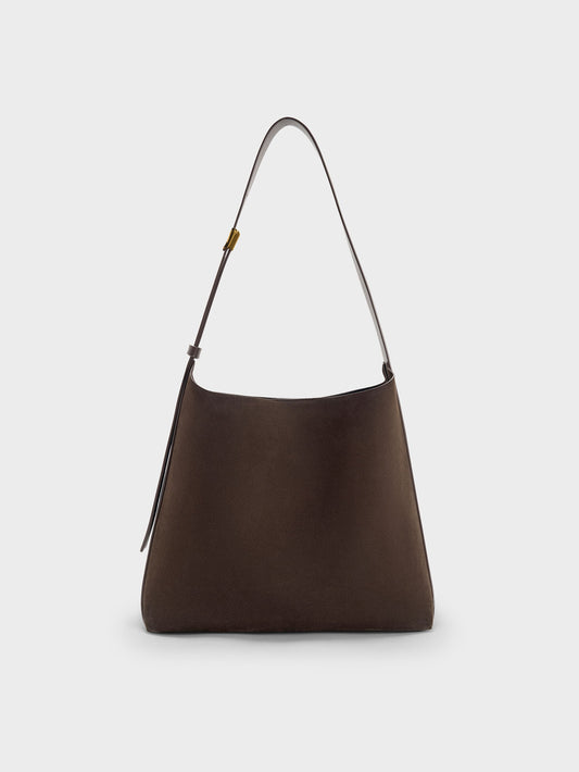 Edna Tote Bag - Espresso Brown | CHARLES & KEITH