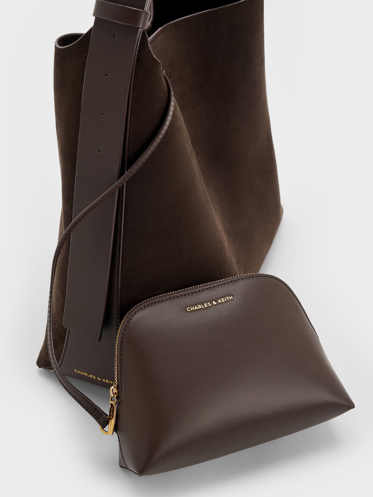Edna Tote Bag - Espresso Brown | CHARLES & KEITH