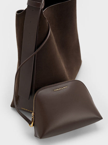 Edna Tote Bag - Espresso Brown | CHARLES & KEITH