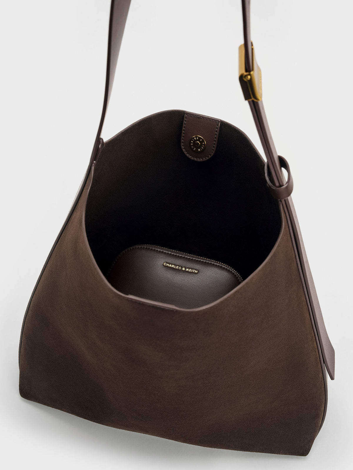Edna Tote Bag - Espresso Brown | CHARLES & KEITH